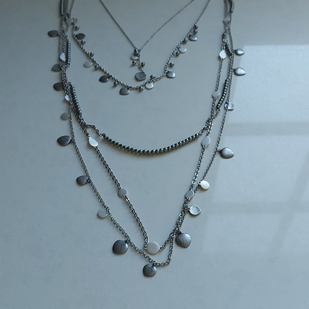 2 piece necklace set worn 3 ways